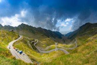 Panorama of Tranfagarasan road