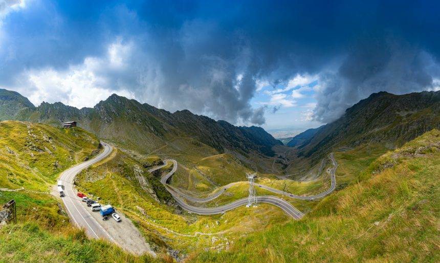 Panorama of Tranfagarasan road